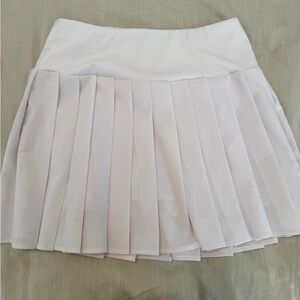 White workout skort